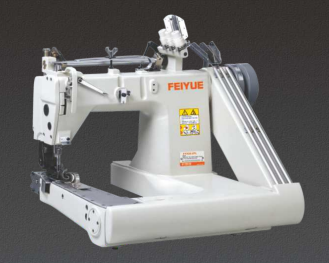 High speed 3-needle feed off the arm double chain stitch sewing machine