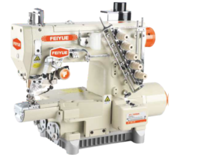 Ultra small cylinder bed interlock sewing machine with auto trimmer