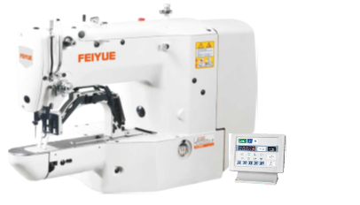 Direct drive electronic high speed bar tacking sewing machine