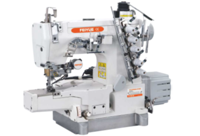 Interlock sewing machine with auto trimmer