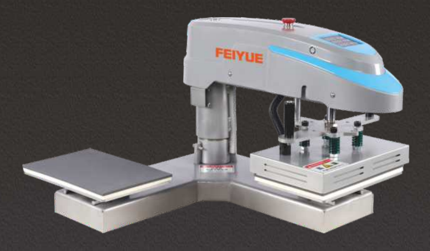 Double-station swing head pneumatic heat press machine